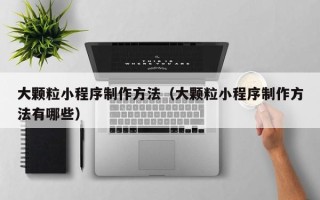 南充大颗粒小程序制作方法（大颗粒小程序制作方法有哪些）